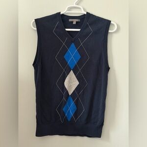 Old Navy Navy Blue Knit V-Neck Sweater